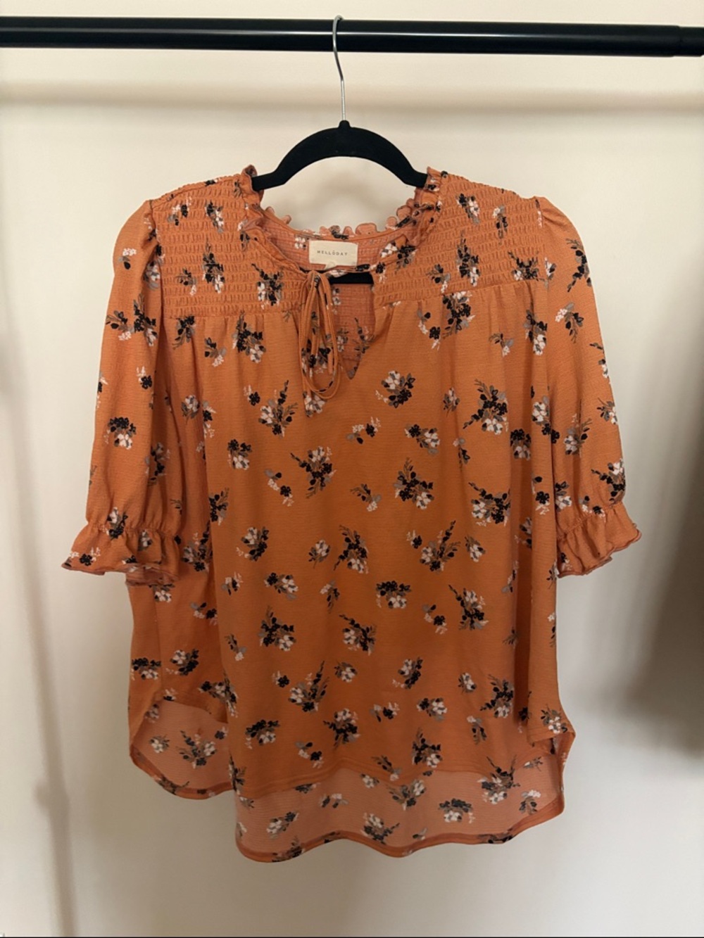 Floral Smocked Blouse